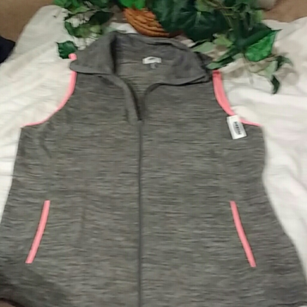New old Navy gray neon trim athletic vest XL Tall